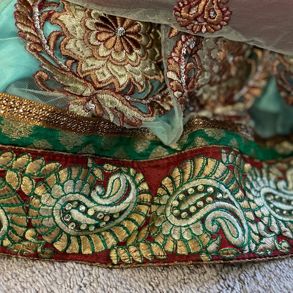 Traditional women’s saree sari dress grad wedding salwar kameez lehenga - Picture 10 of 12